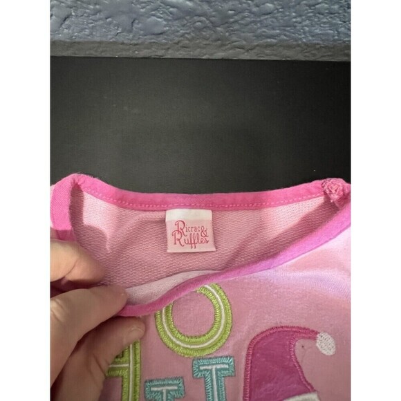 3 Girl’s Dresses Size 3T Toddler Ricrac & Ruffles Embroidered Christmas - Picture 3 of 13